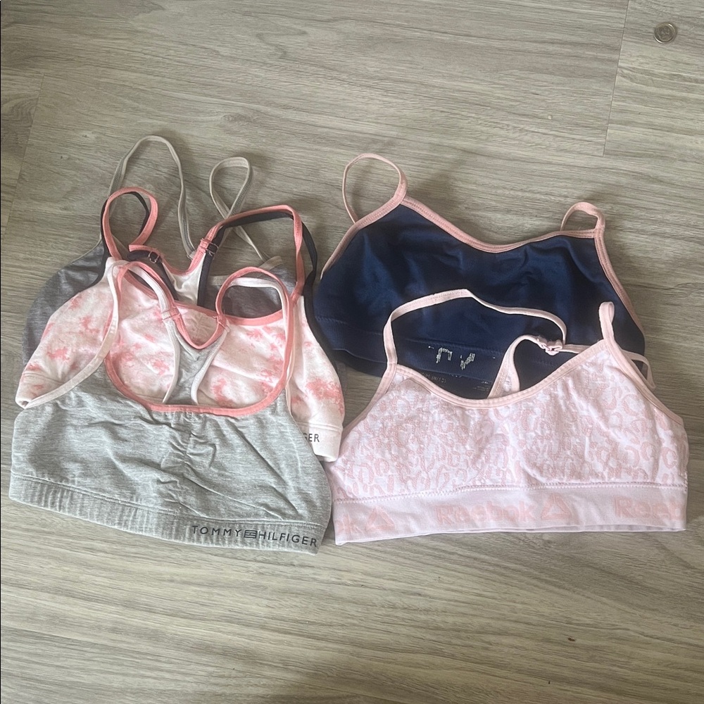 Tommy Hilfiger Kids Sports Bras - Gray, Pink, Navy